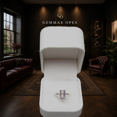 9ct gold emerald - gold, kunzite
