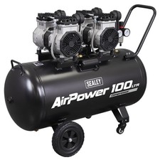 Sealey 100L Oil Free Low Noise