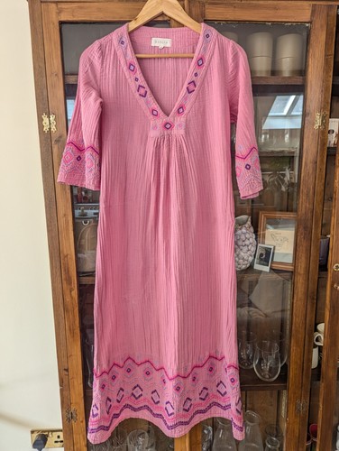 Aspiga pink embroidered - embroidered, 100%