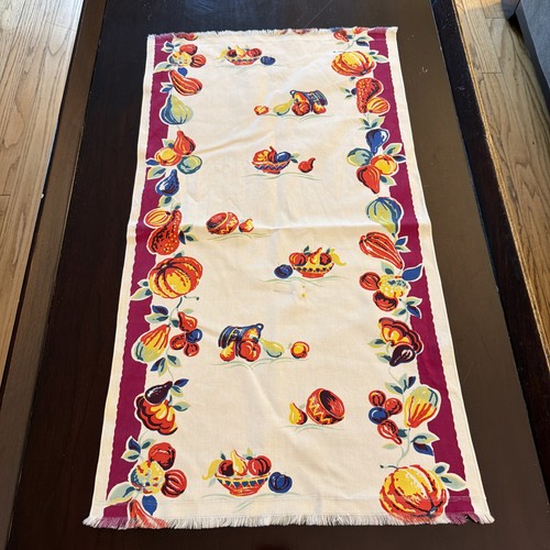 Table runner vintage fruit - vintage,