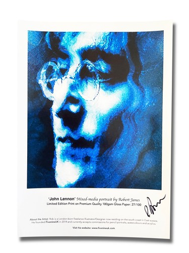 Beatles john lennon ltd art - beatles,