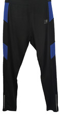 Karrimor Mens Black blue Running leggings Waist28-32inch Leg32inch Used EBSK3854