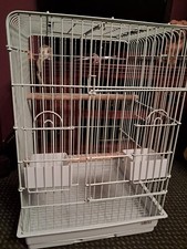 White Small Parrot Cage