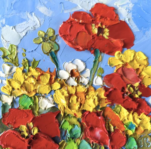Miniature original oil - miniature,