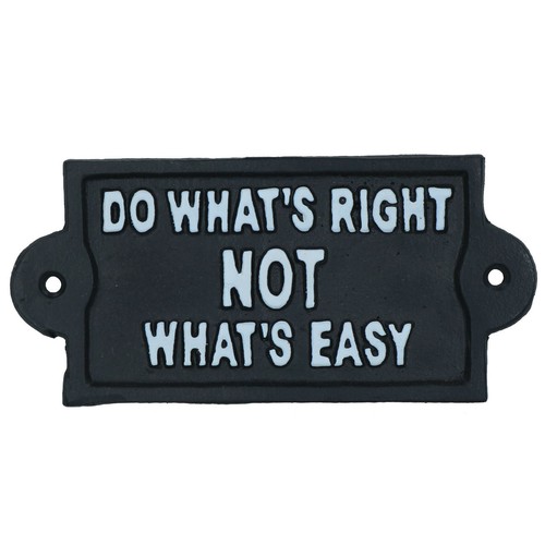 Whats right not - not, easy