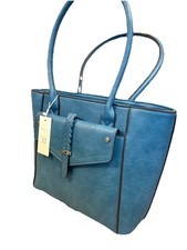 Beautiful Blue Quality XL Shoulder Bag Really Nicely Lined With Inner Pocket 