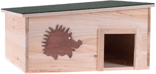 Wooden hedgehog house - wooden,
