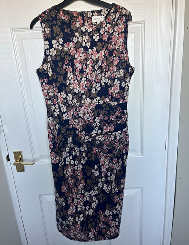 Apricot floral sheath dress - apricot,