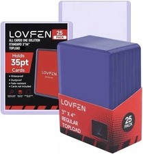 25 - 1000 Standard 3"x4" Toploaders For 35pt Trading Cards | 25, 100, 1,000