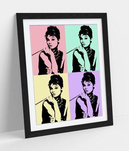Audrey hepburn pop - pop, pastel
