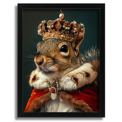 Squirrel king vintage wall - squirrel,