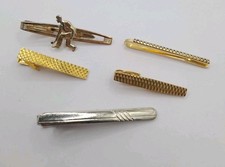 5 Gentleman's Gents Tie Bar Clips Inc Vintage Examples Joblot Bundle. FreeUKP&P