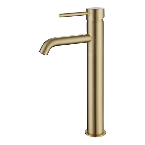 Brushed brass modern round - brass,