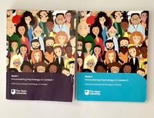 Open University D120 Encountering Psychology in Context Books Good Condition 