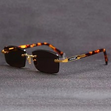 Rimless Rectangle Sunglasses