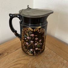 Antique Jackfield black glazed