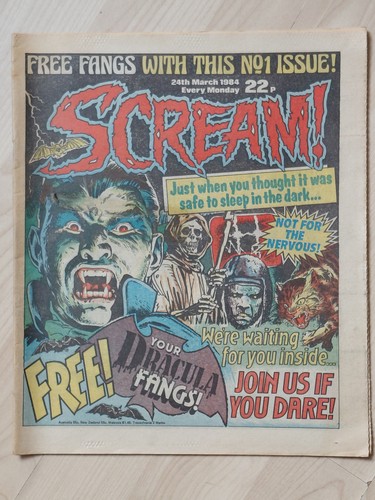Scream comic march 1984 - comic,