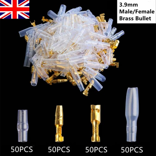400pcs 9mm bullet connectors - 3.9mm,
