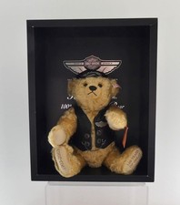 Steiff 2002 Harley Davidson Anniversary Bear In Black Leather 40cms Ean 666476