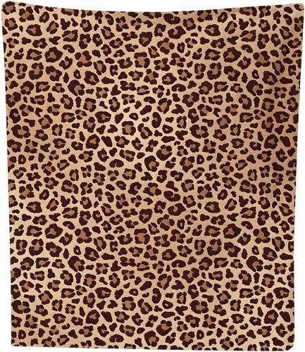 Leopard print blanket - print,