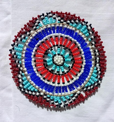 Ethnic african beaded coasters - ethnic,