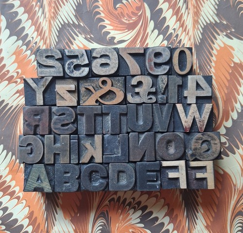 Vintage wooden letterpress - vintage,