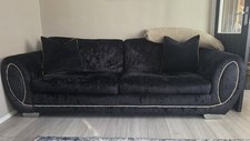 BLACK 4 & 3 Seater Sofas From