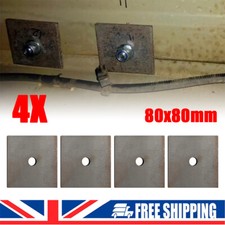 4PCS 80X80MM Van Seat, Crew Or Camper Conversion Spreader Plates 6mm Thick