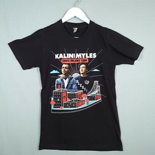 American Apparel Mens T-Shirt Kalin & Myles Tour Print Black Size Small