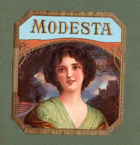 Old cigar box label - label, proof
