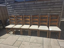 Set solid oak dining - set,