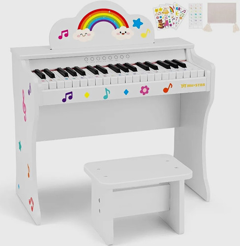 White kids wooden digital - wooden,