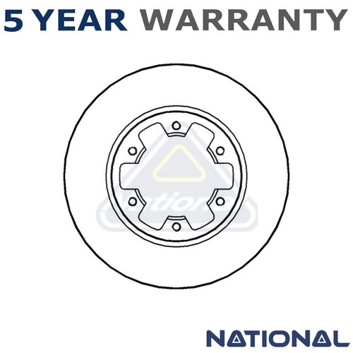 National front brake disc - national,