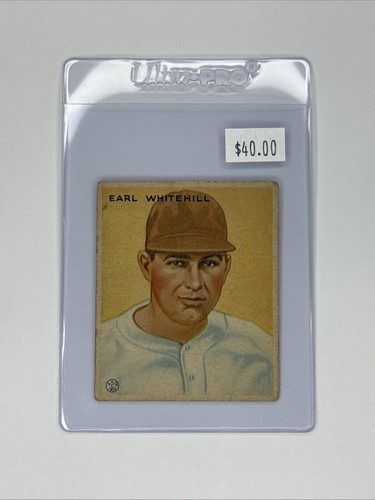 1933 goudey earl whitehill - 1933,
