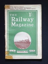 The Railway Magazine December 1923 Vol LIII No 318 – Steam Locomotive History