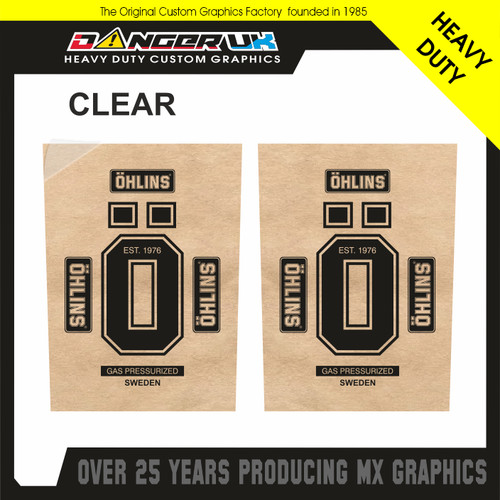 Motocross upper fork graphics - motocross,