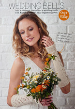 Sarah Dennis knitting pattern ladies DK lace panel long length fingerless gloves