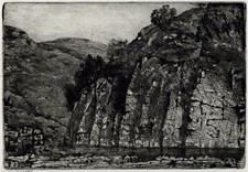 David Waterson Pencil Signed Etching - Landscape