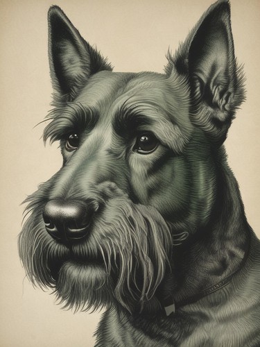 Scottish terrier vintage - terrier,