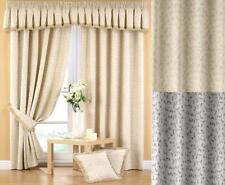 1 Pair FOLIA Curtains Luxury Heavy Thick Jacquard Fully Lined Pencil Pleat