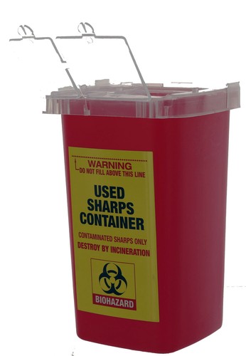 Used sharps container fanta - used, by