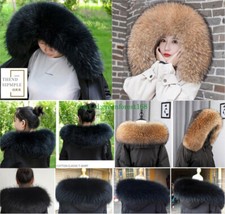 Real Fur Collar Scarf Trim