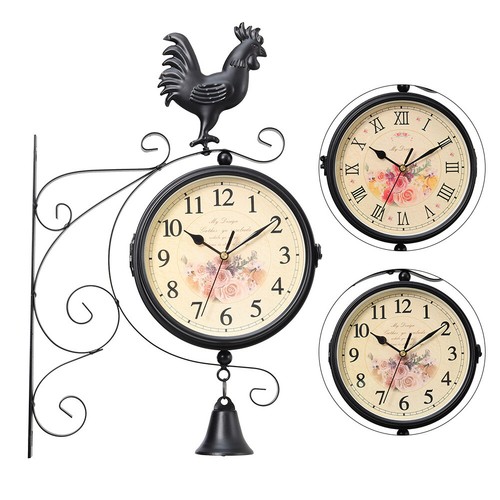 Wall clock outdoor garden - clock,