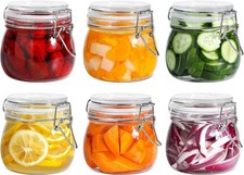 6pcs 17oz Glass Jars with
