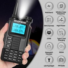 BAOFENG UV-K67 Pro 6 Band 1000 Channel  Scanner UHF / VHF 50km 2 Way Radio DTMF