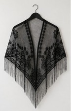 Black Elegant Spanish Mantilla