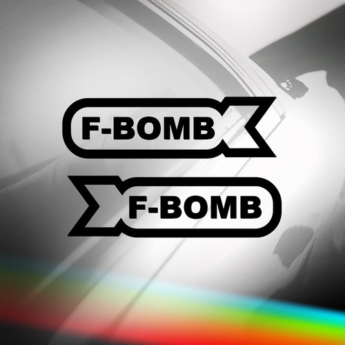 Bomb car sticker - f-bomb,