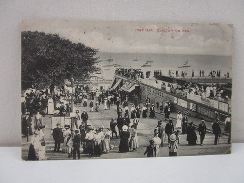Antique postcard pier gap - postcard,