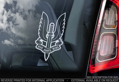Sas car window sticker - car,
