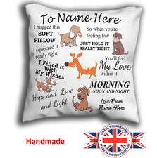 Personalised Dog Cushion Cuddle Dog Pillow Cushion Pillowcase 